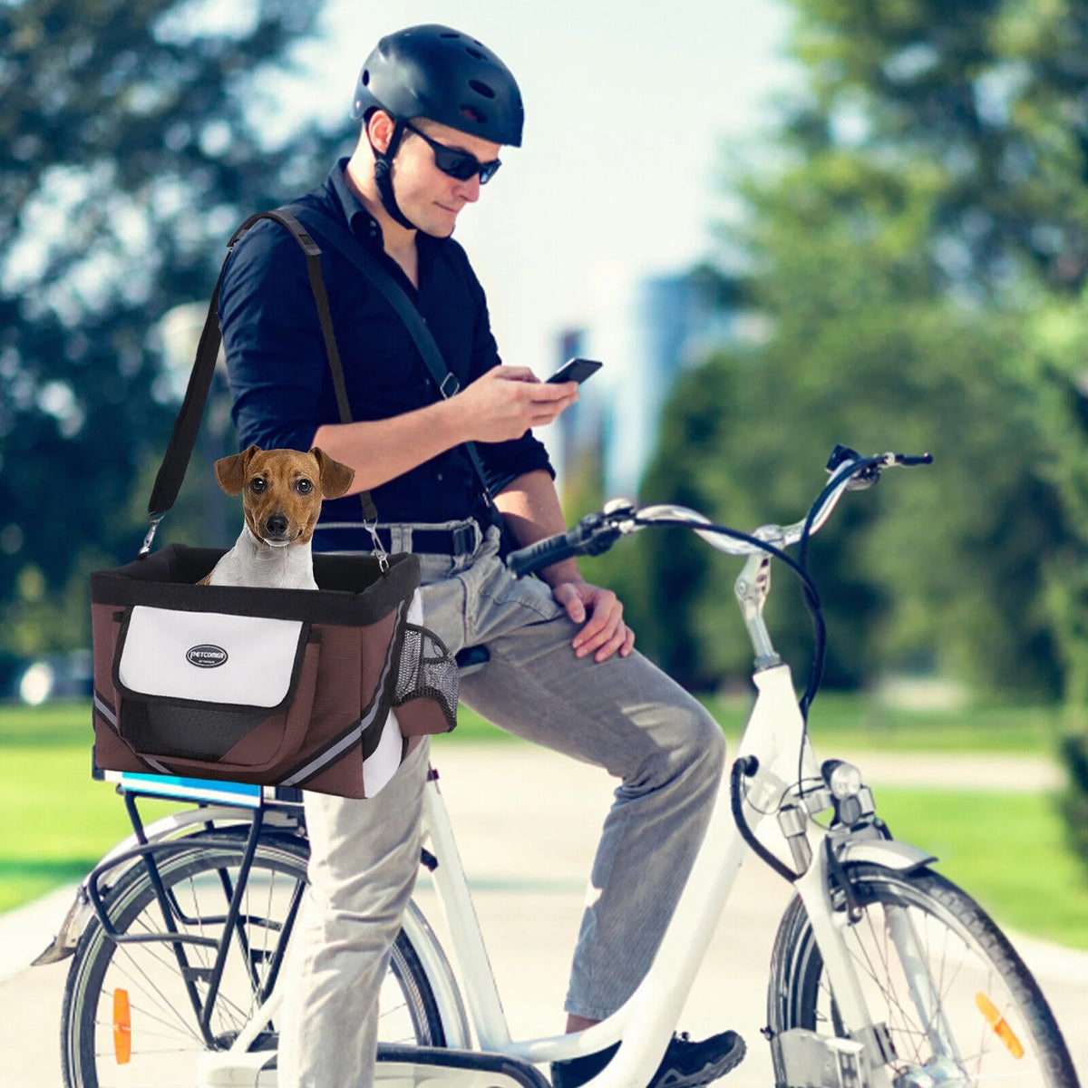 Folding Bicycle Basket Pet Carrier F7682