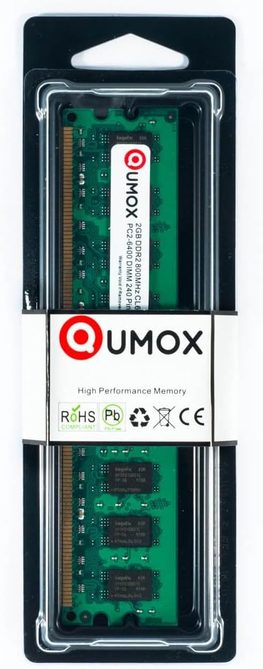8GB (2X 4GB) DDR2 800MHz PC2-6400 DIMM Desktop Memory Q49687