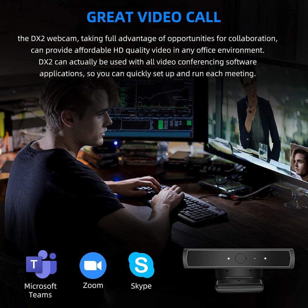 720P HD IR Webcam with Digital Microphone, Pack of 2 E755