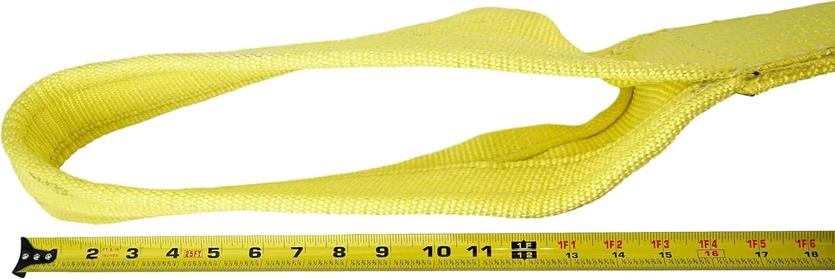 Nylon Lifting Slings, Eye & Eye, 2 Ply, 2 x 20', Pack of 2 I7437