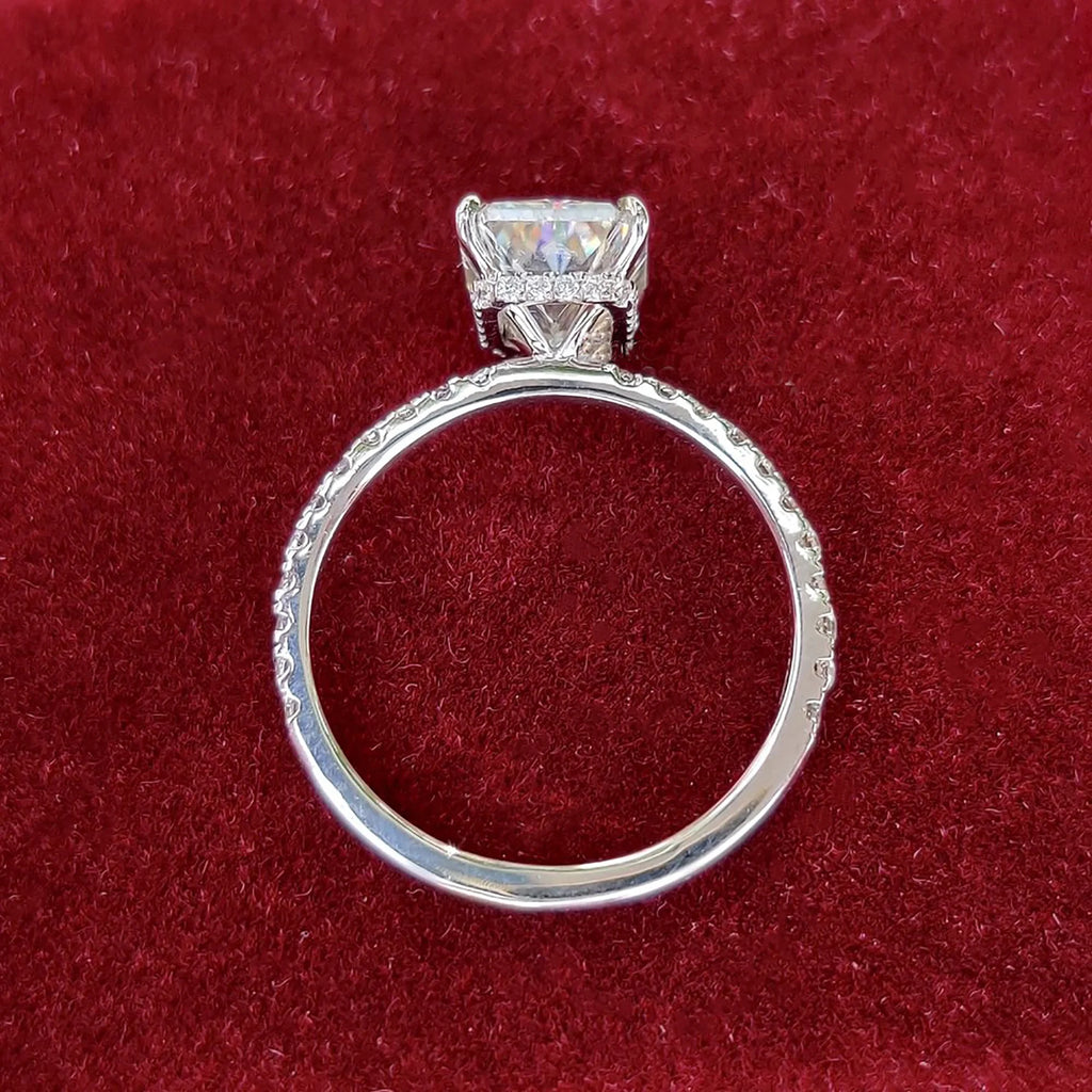 2ct Radiant Cut Moissanite Engagement Ring 14k Gold Wedding Ring Y60472