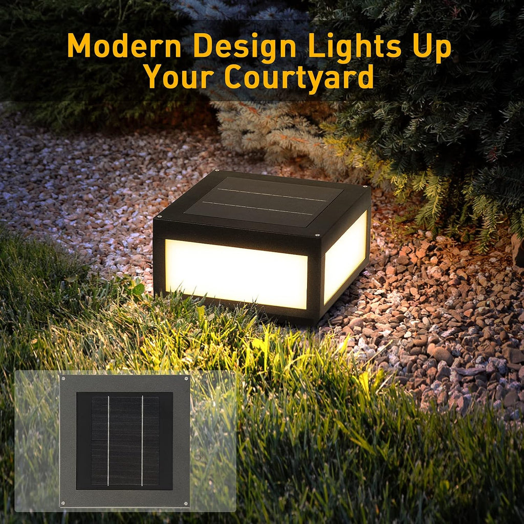Outdoor Post Light LED Deck Cap Light with IP54 Waterproof E26 Bulb I6128
