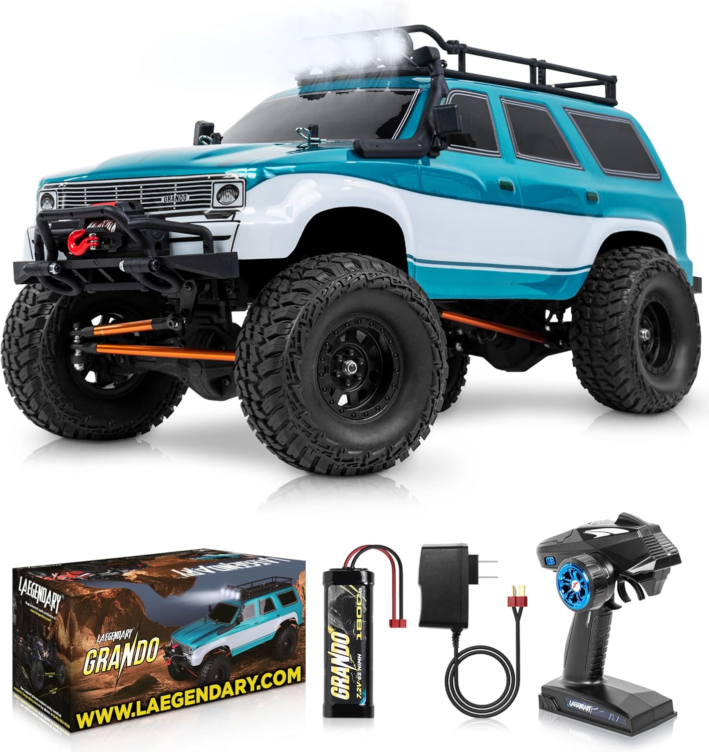 Red Orange 4x4 Offroad Remote Control Truck L546