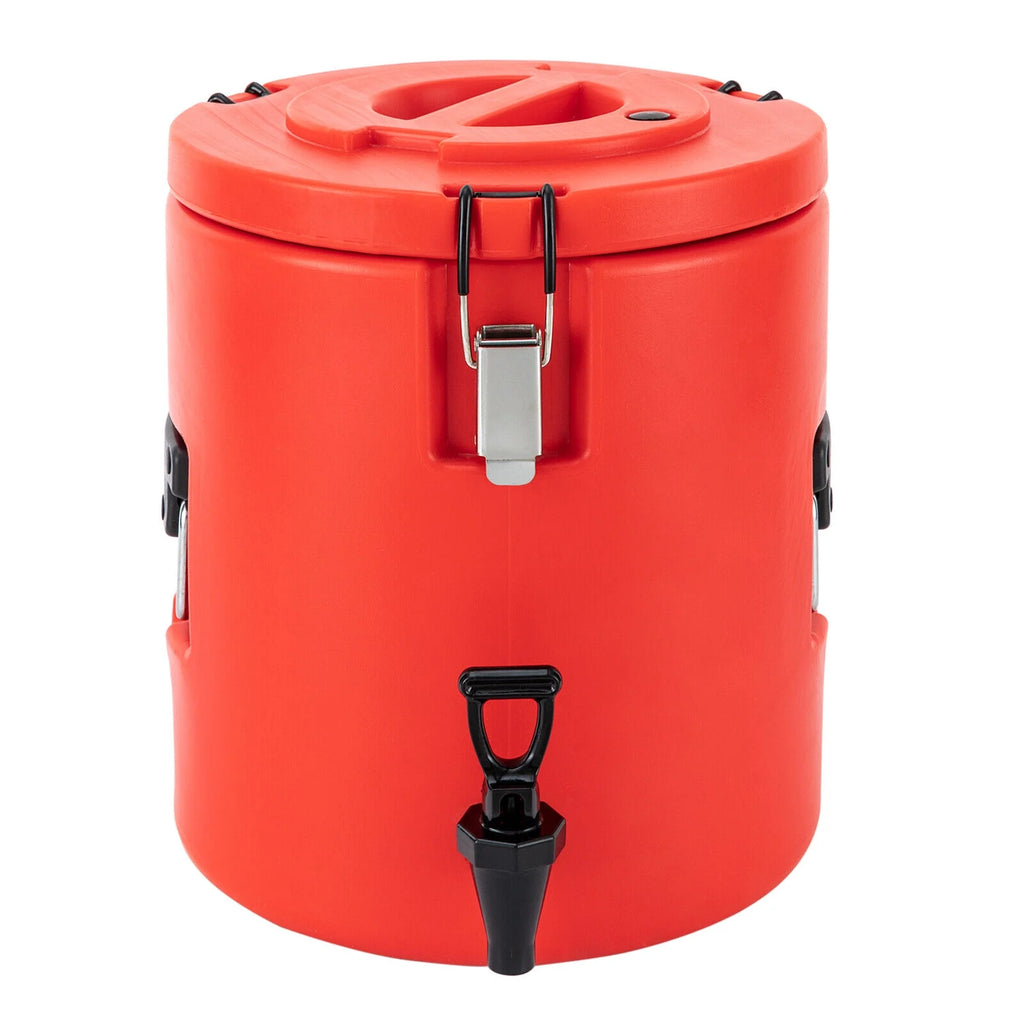 15L Round Stainless Steel Insulated Beverage Dispenser with Lid I307570