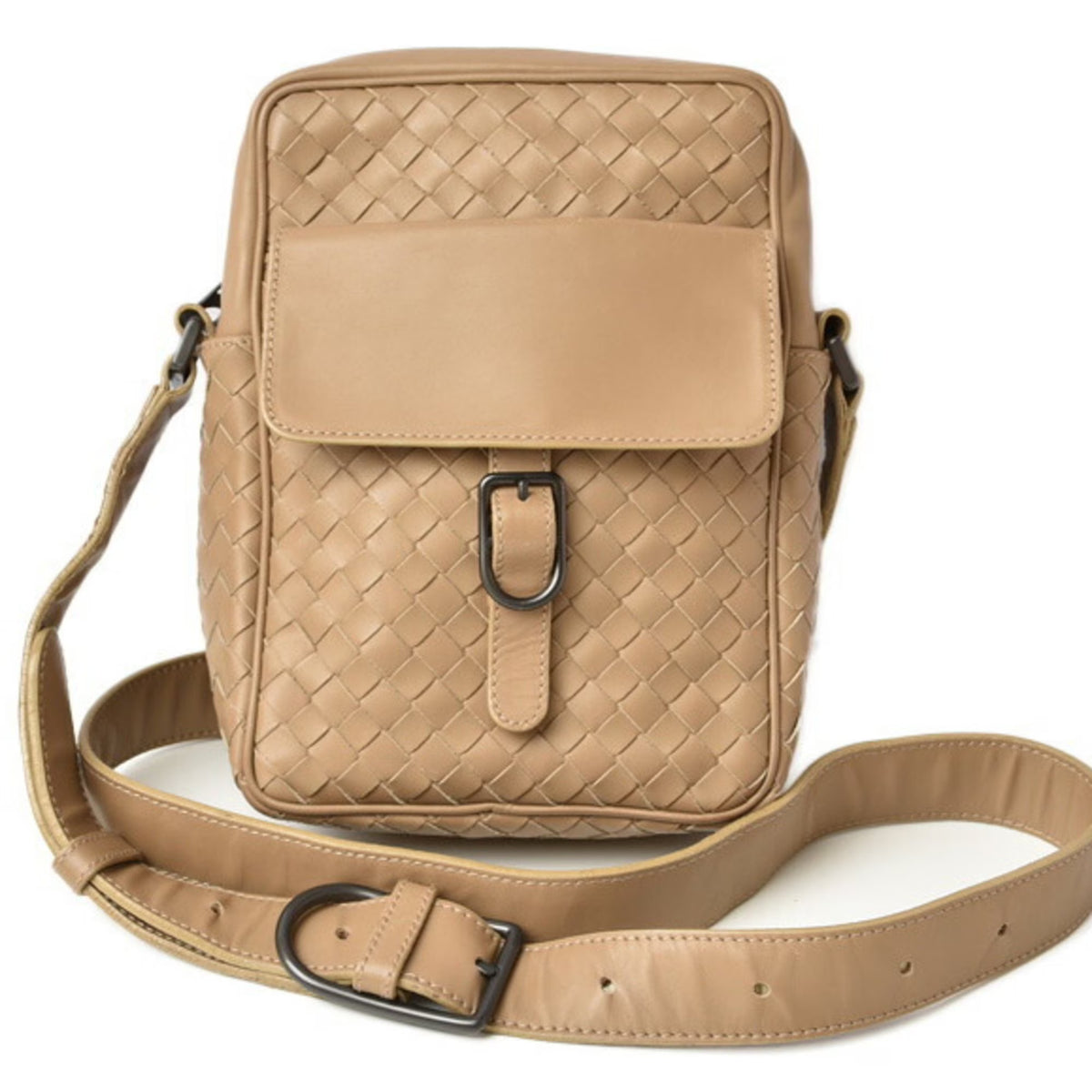 Camel Leather Shoulder Bag U92323