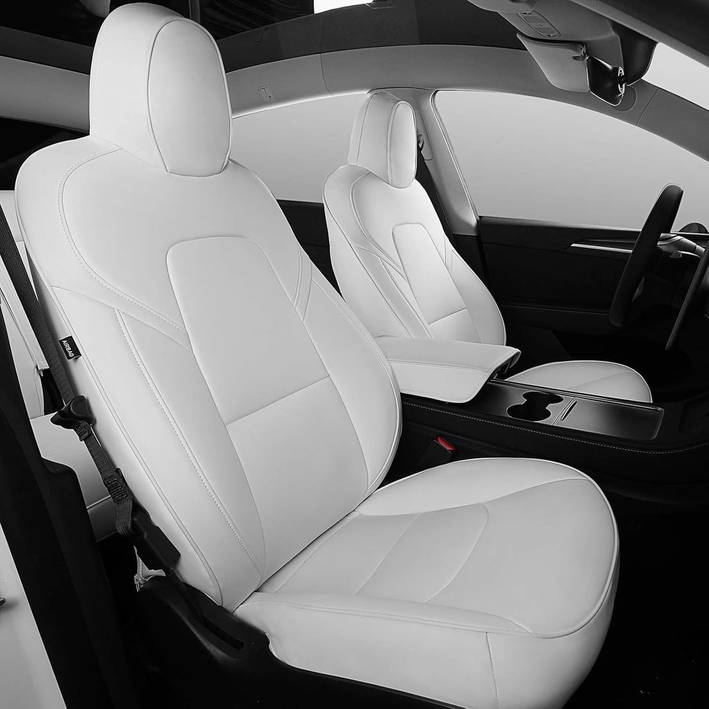 Red PU Leather Car Seat Cover for Tesla Model 3 Q261