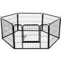 6-Panel Heavy Duty Pet Playpen, Black F93014