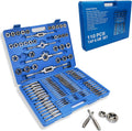 110PCS Hardened Alloy Steel Metric Tap and Die Tool Set with Storage Case K7200