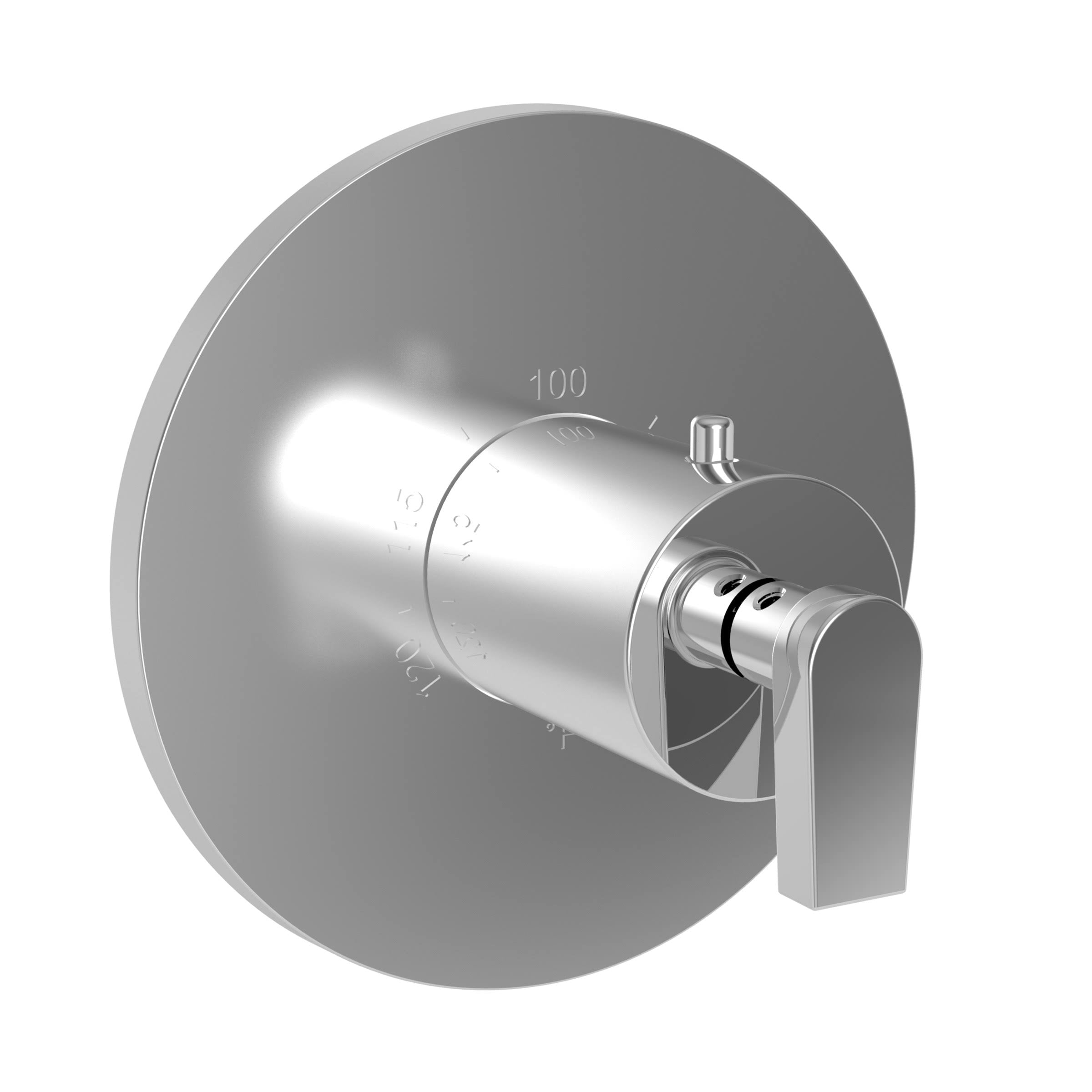 Polished Chrome Thermostatic Trim Plate with Handle C380300