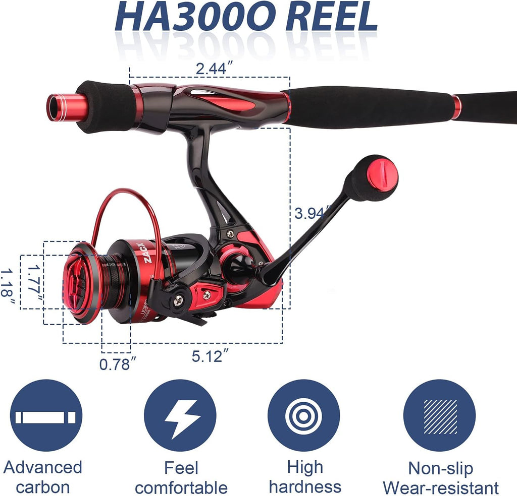Fishing Rod and Reel Combo with Portable Case Y308872