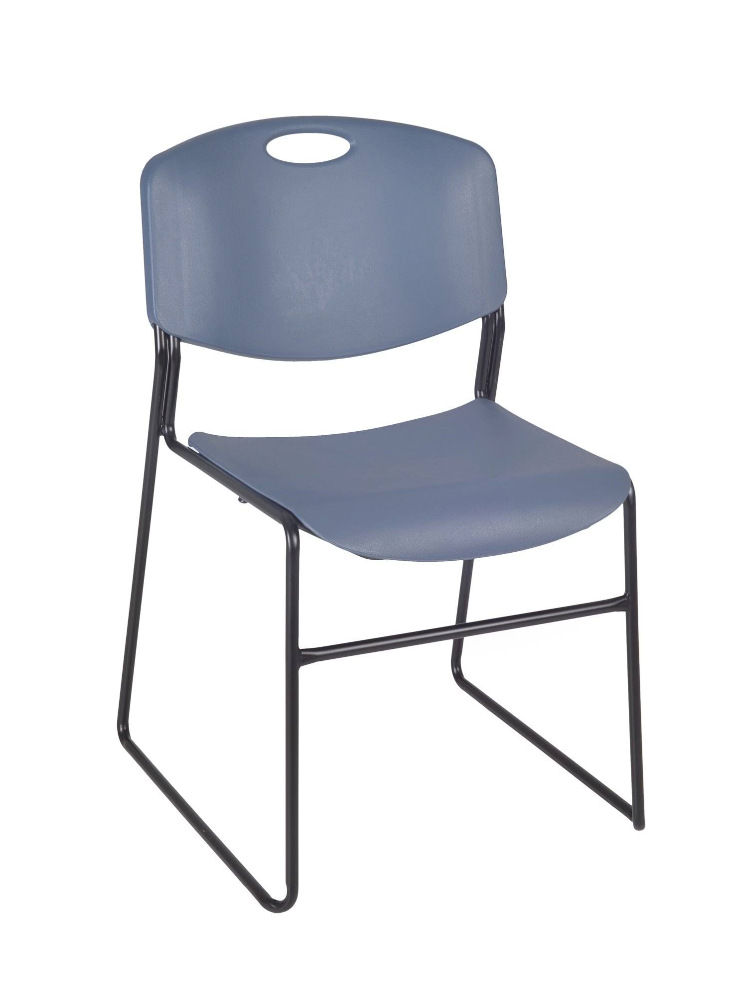 Cherry Black Square Breakroom Table with 4 Stack Chairs F633993