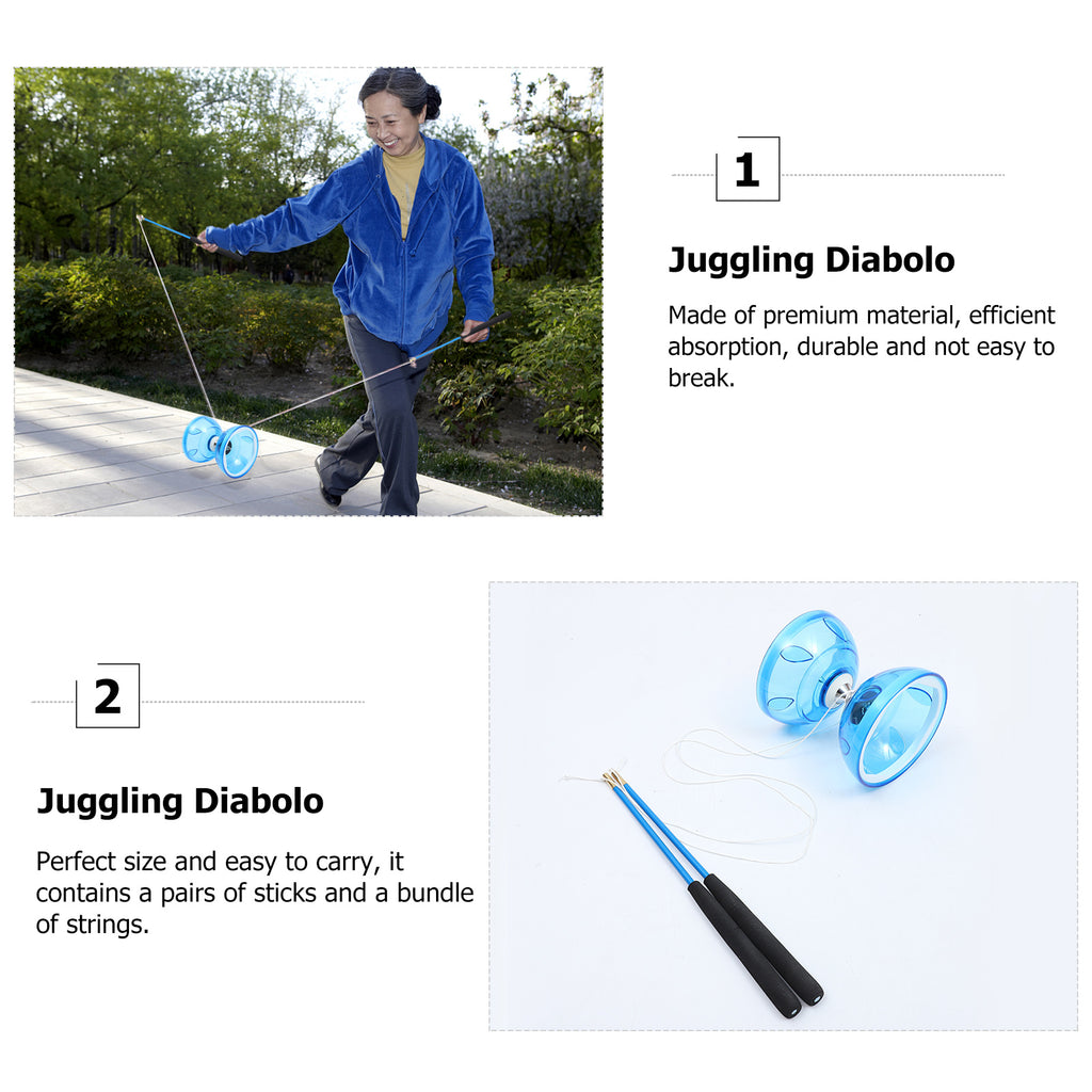 Yoyo Bearing Carnival Unresponsive Beginners Fitness Set Juggling Stick Prize Game I496554
