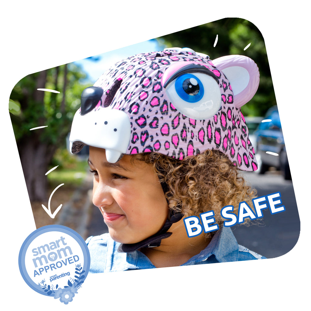 Pink Leopard Kids Bike Helmet N51597