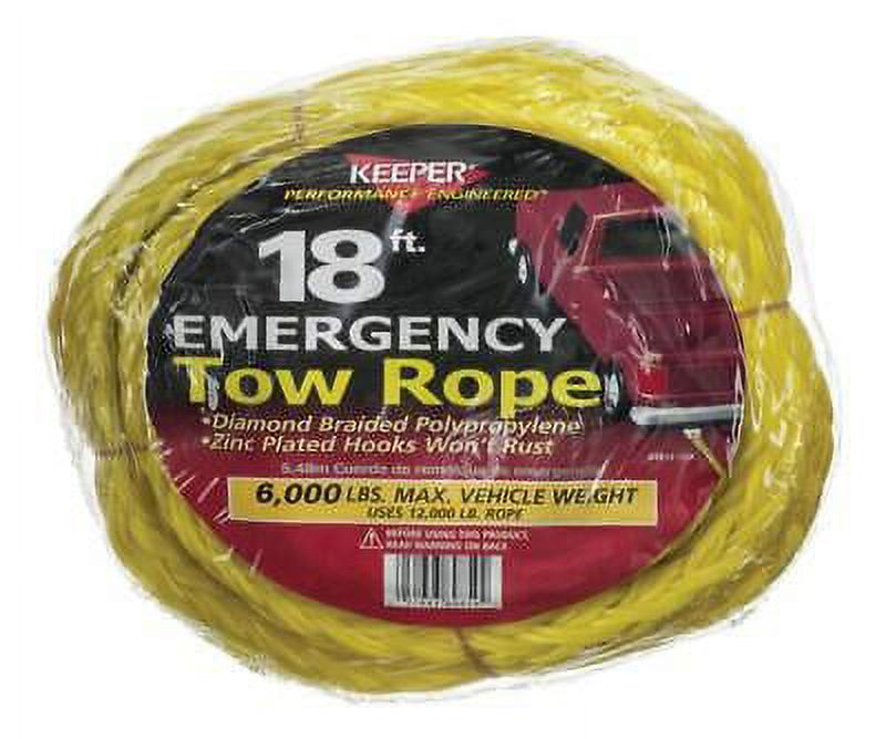 Yellow Tow Rope 6000 lb 1 pk U496040