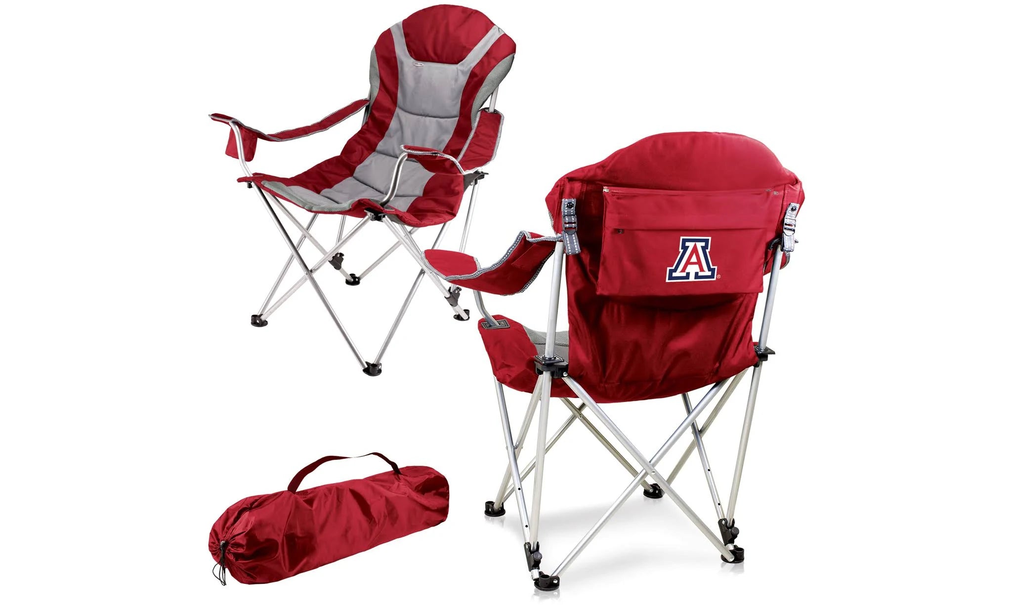 Red Reclining Camp Chair G86194