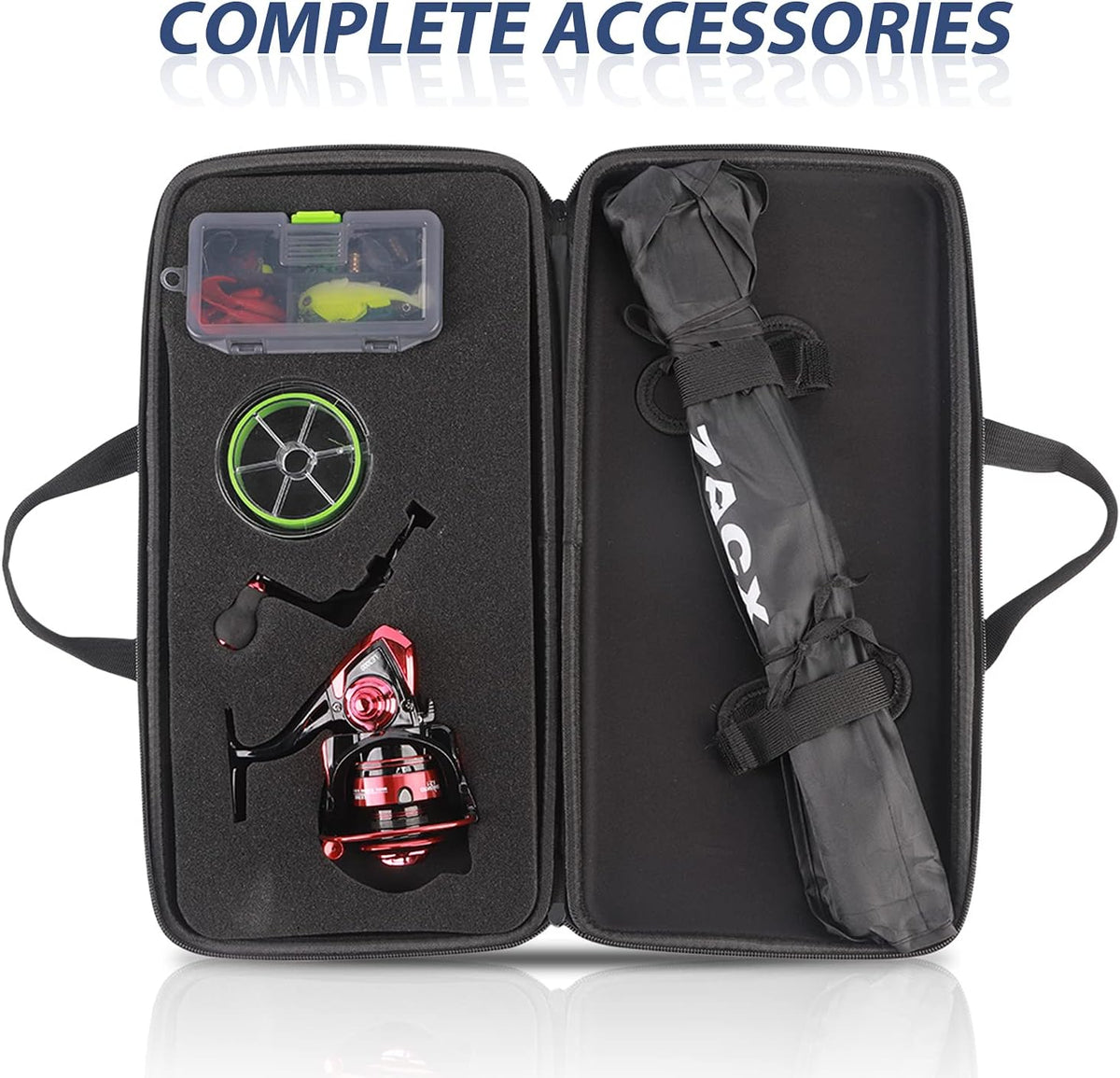 Fishing Rod and Reel Combo with Portable Case Y308872
