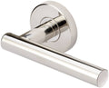 Polished Stainless Steel Door Lever Set U26338