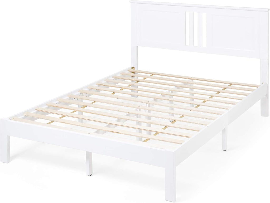 Gray Acacia Wood Queen Bed Platform A161044