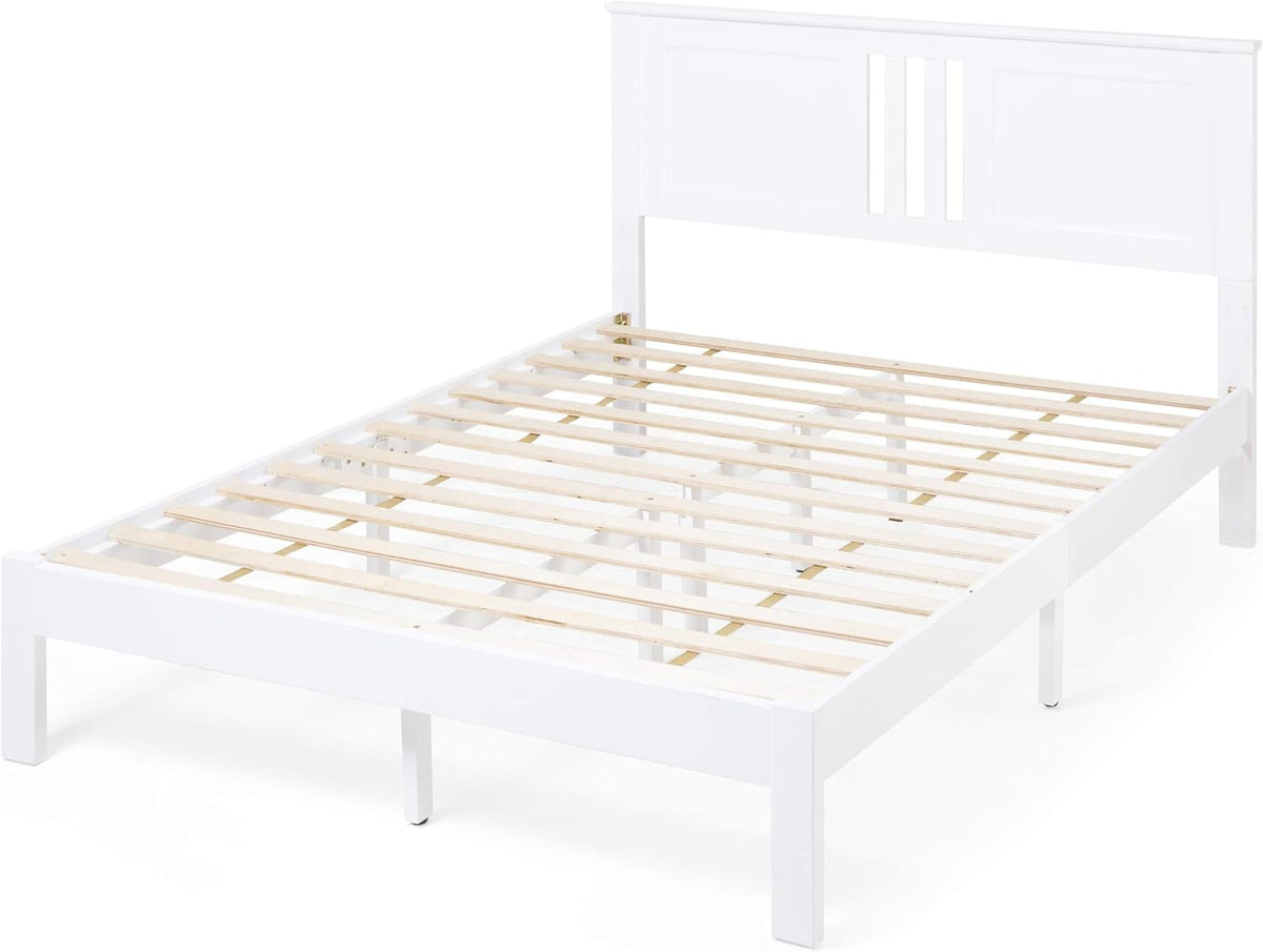 Gray Acacia Wood Queen Bed Platform A161044