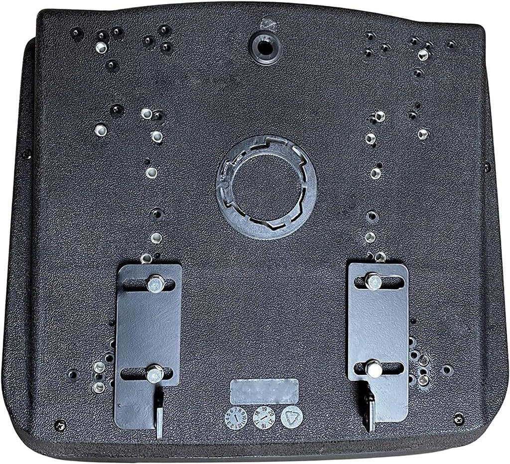 Black Tractor Seat with Armrests D1932