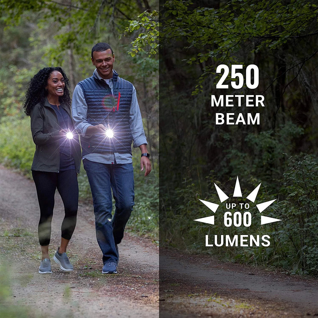 600 Lumens Rechargeable Flashlight (2 Pack) D562979