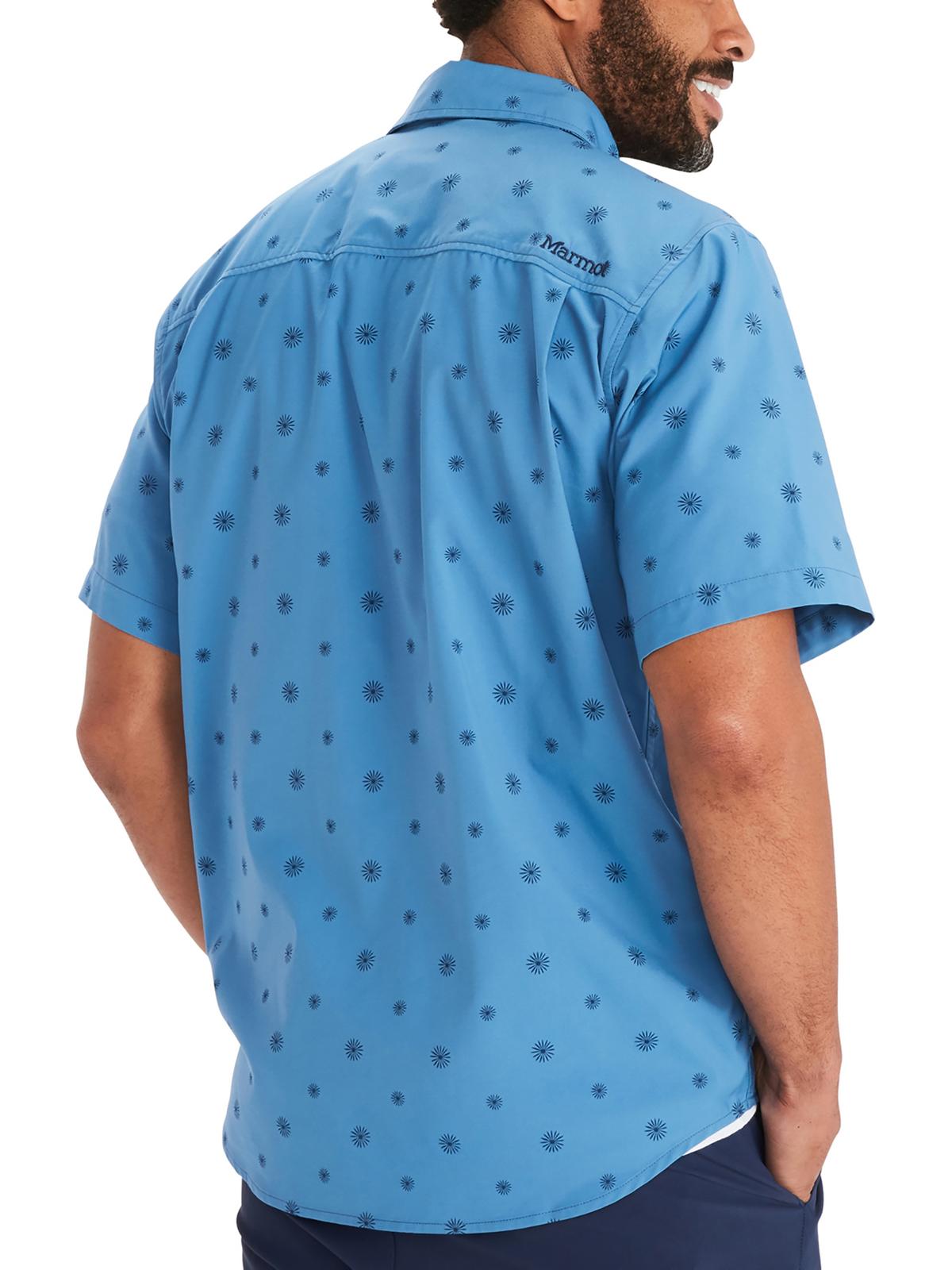 Mens Printed Collar Button-Down Shirt U3816