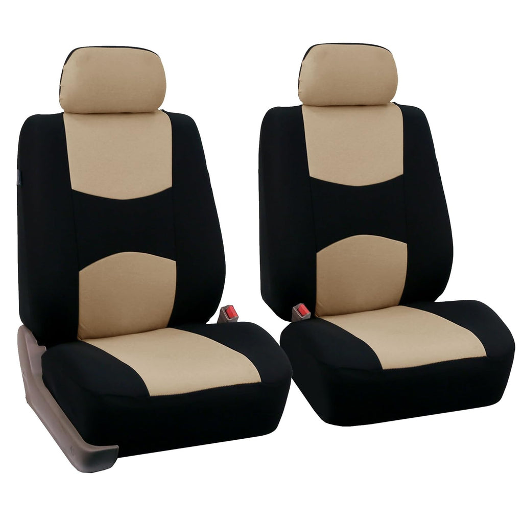 Black Cloth Bucket Seat Covers Pack of 2 U51086