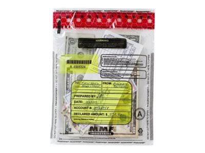 Clear Plastic Tamper-Evident Deposit Bags, 9 x 12, 100 Bags/Box T8225