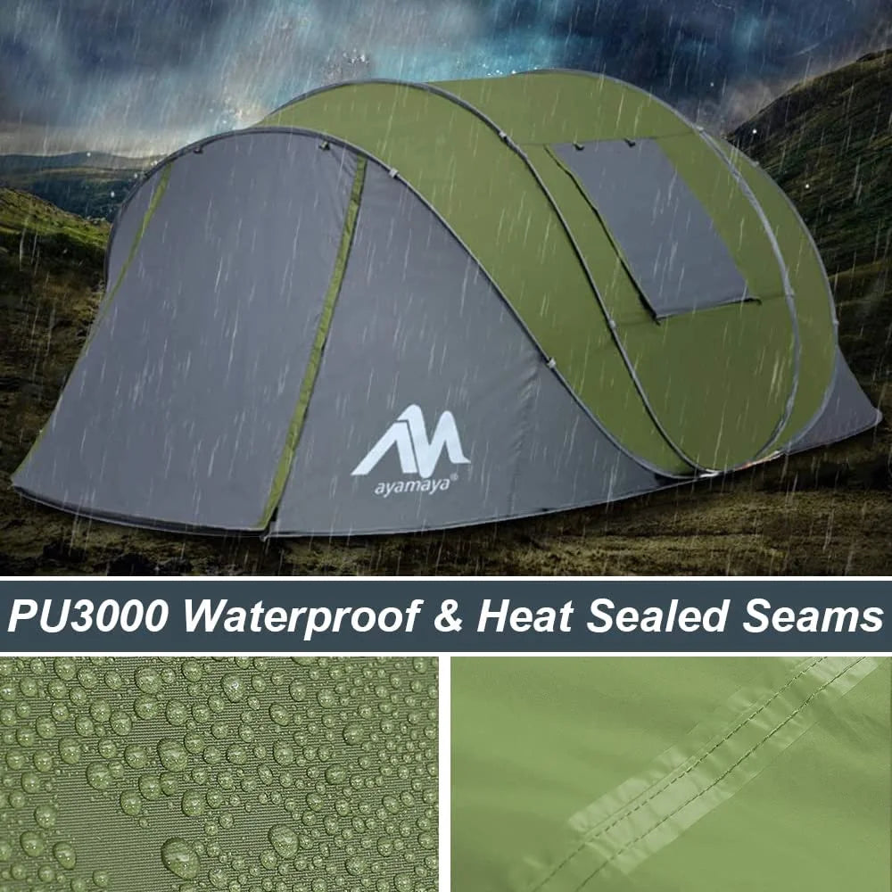 6 Person Pop up Tent with Vestibule F338330