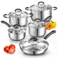 10-Piece Stainless Steel Cookware Set I3700