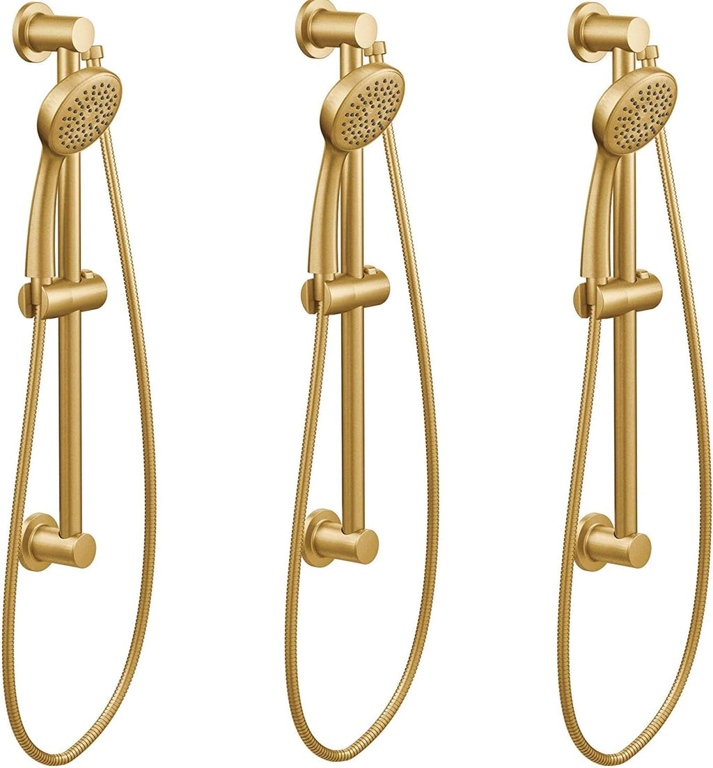 Chrome Handheld Shower with 24-Inch Slide Bar and 59-Inch Hose U59073