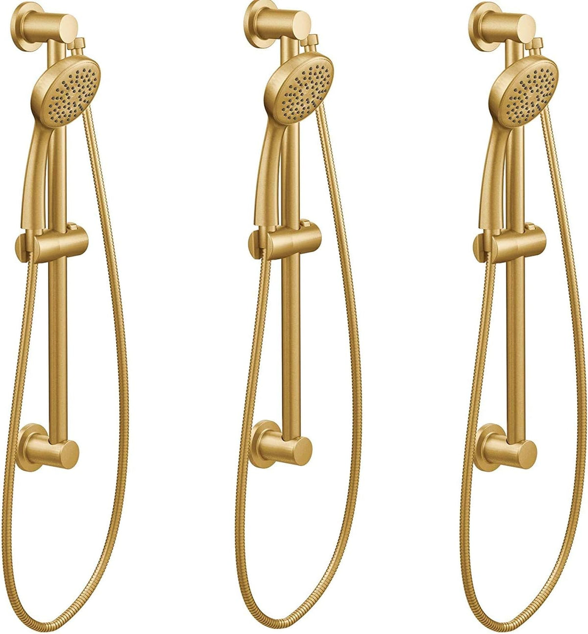Chrome Handheld Shower with 24-Inch Slide Bar and 59-Inch Hose U59073
