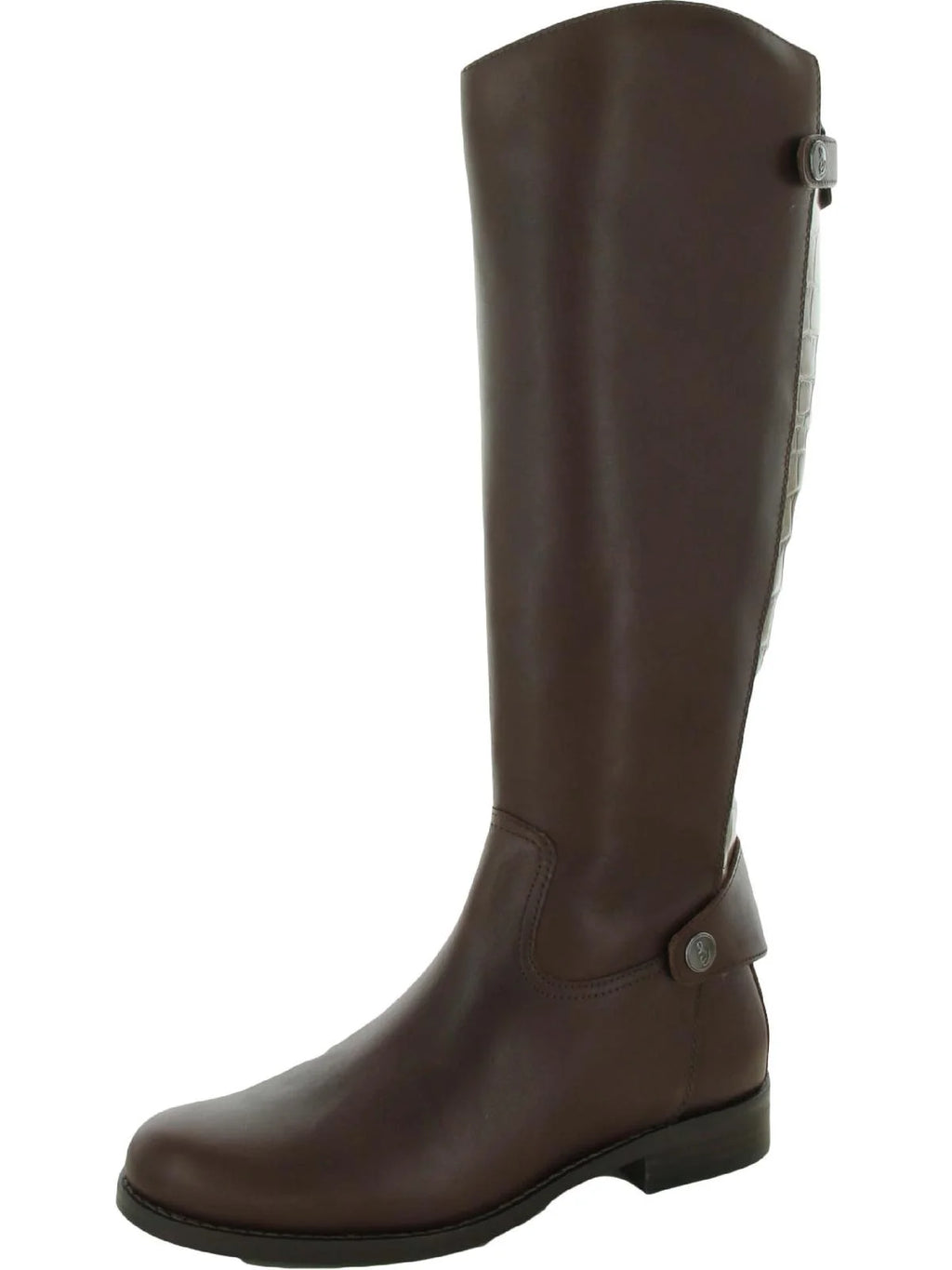 Brown Leather Knee High Boots S181