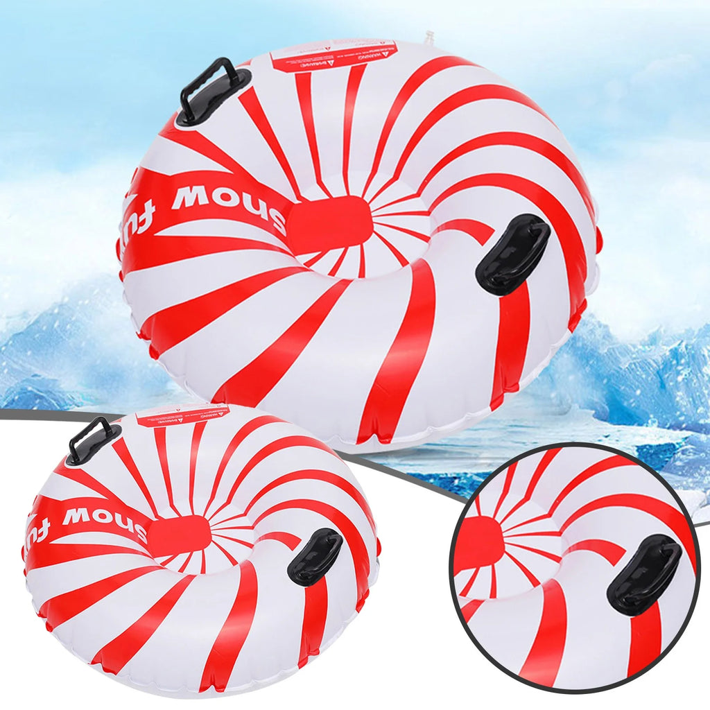 Red And White Spiral Inflatable Ski Ring 96CM P574