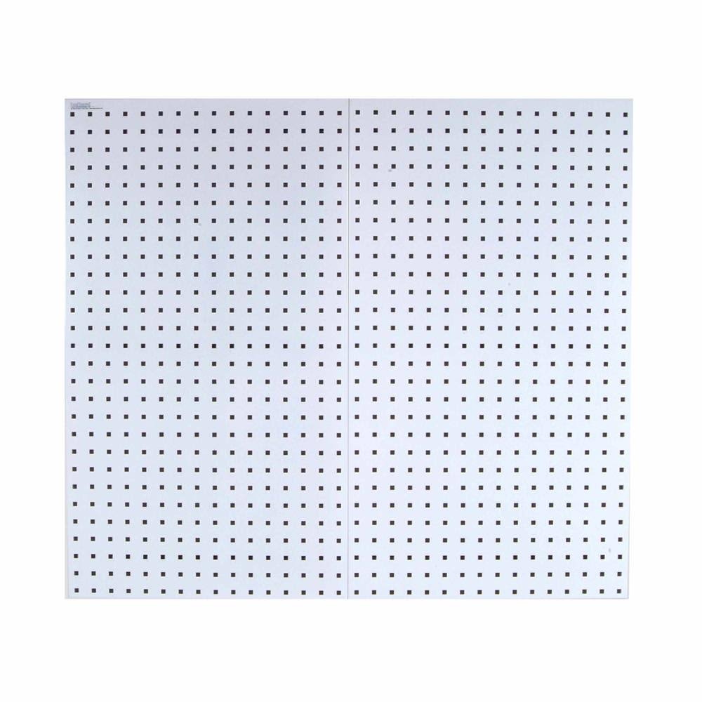 White Square Steel Pegboard Kit P838
