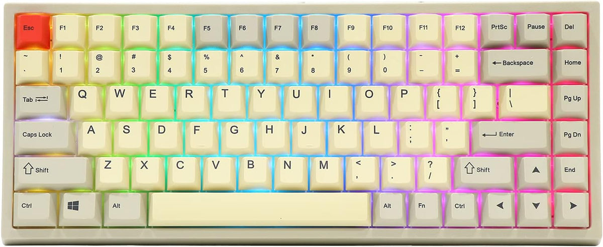 84-Key RGB Hotswap Wired Mechanical Keyboard with PBT Keycaps M75708