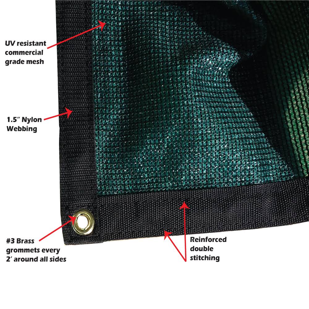 Green 90 Percent Shade Cloth Shade Sail F95778
