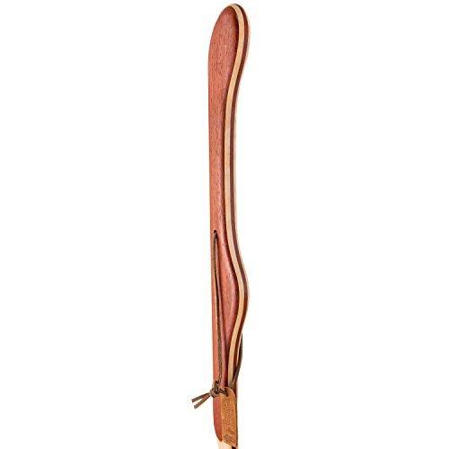 Twisted Laminated Padauk Maple Walking Stick B8438