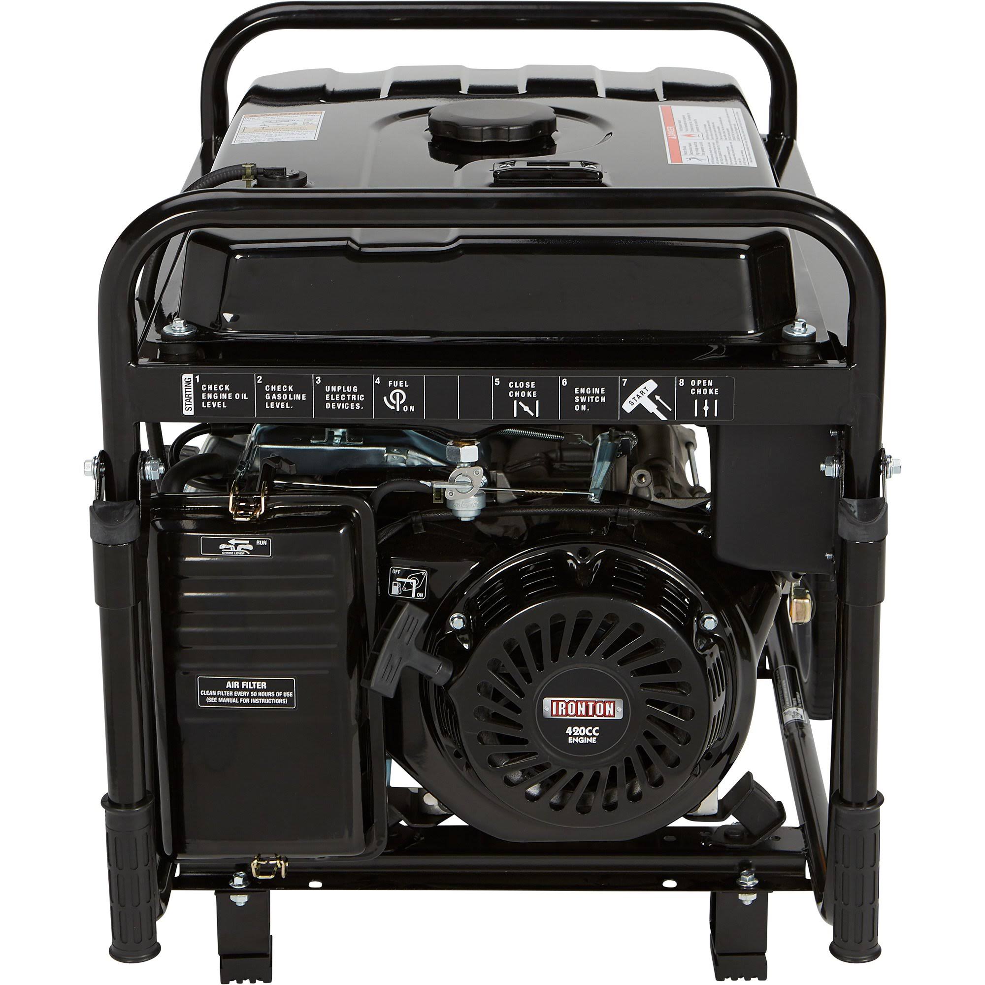 Portable Generator with Wheel Kit - 7000 Surge Watts, 5500 Rated Watts R15074