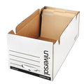 White Fiberboard Storage Box Drawer Files R9521
