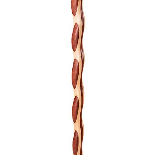 Twisted Laminated Padauk Maple Walking Stick B8438