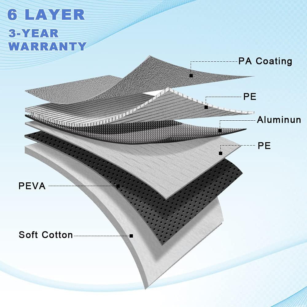 6 Layers Waterproof Car Cover (208 X 78 X 59 inches) H67266