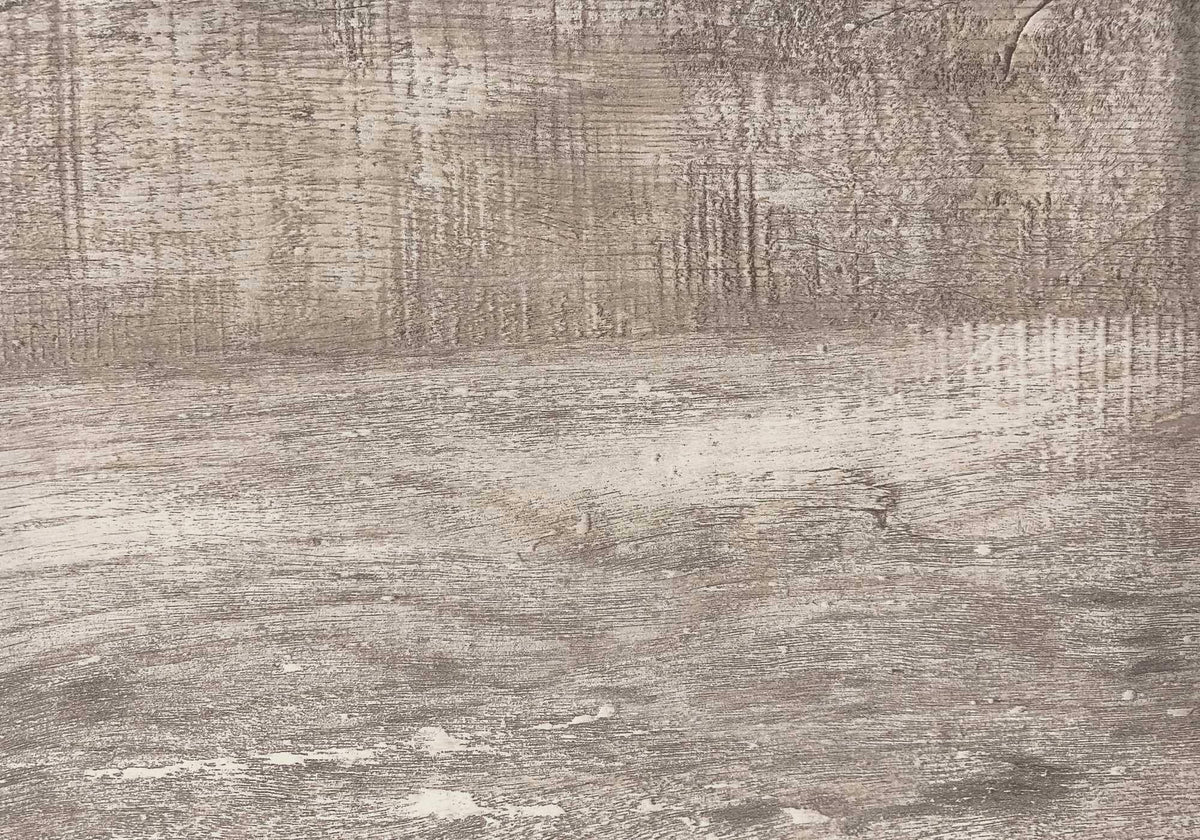 Taupe Finish and Black Metal Accent Table H357