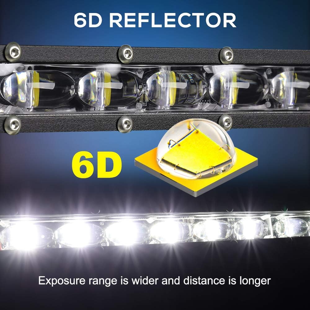 32 inch Slim Single Row LED Light Bar with Mounting Brackets, Pack of 2 X158341
