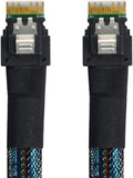 NGFF M-Key NVME to SFF-8654 Slimline SAS Card Adapter and U.2 SFF-8639 NVME PCIe SSD Cable, Pack of 2 Y441429