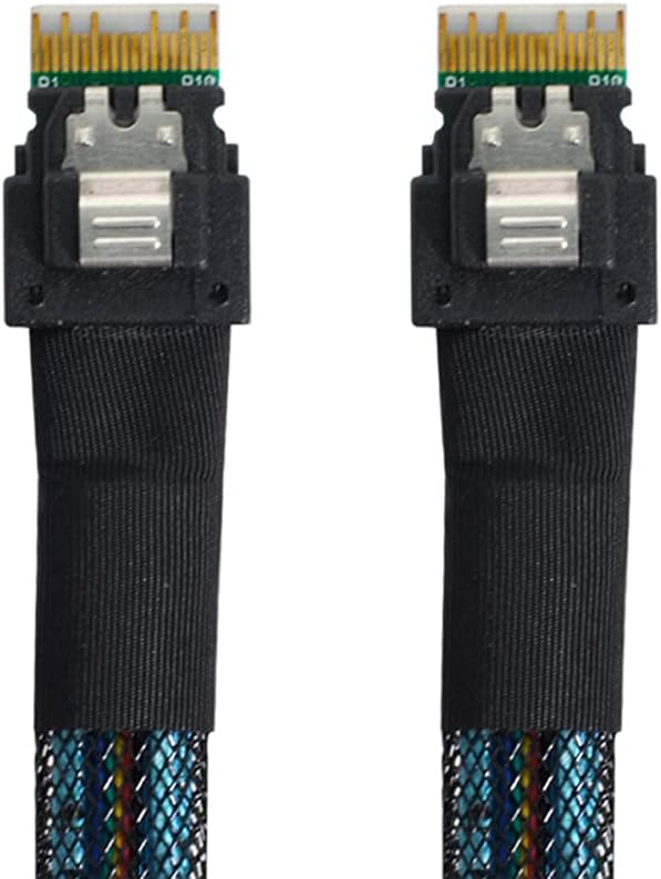 NGFF M-Key NVME to SFF-8654 Slimline SAS Card Adapter and U.2 SFF-8639 NVME PCIe SSD Cable, Pack of 2 Y441429