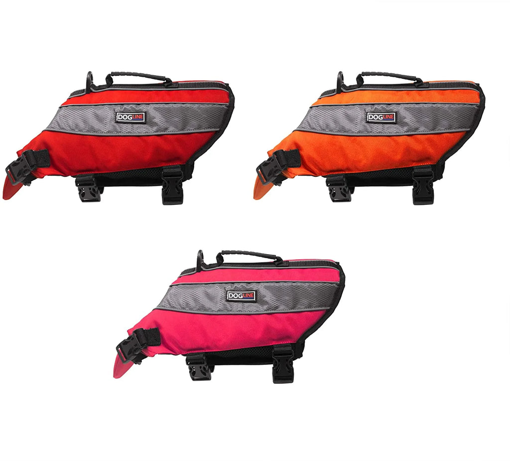 Neon Pink Dog Life Vest Flotation Device U5641