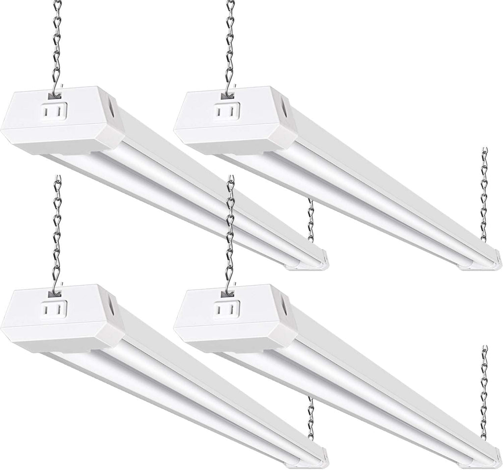 4 Pack 4FT LED Shop Light, 42W, 5000K Daylight White, Linkable Utility Shop Lights K2551