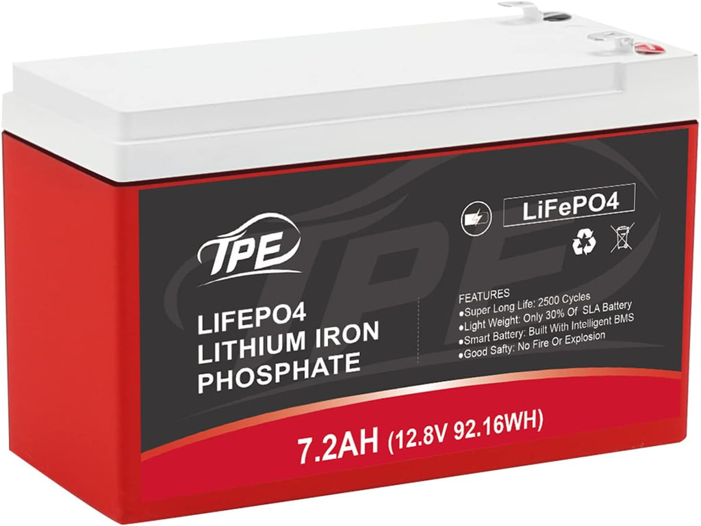 12V 100AH Deep Cycle Lithium Iron Phosphate Battery with Built-in BMS P35909