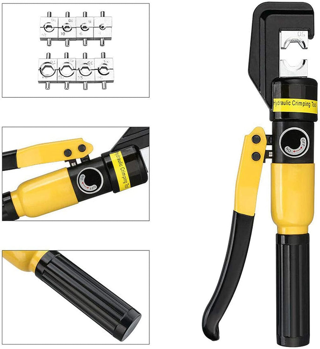 10 Ton Hydraulic Wire Crimping Tool 8 Dies Pack of 2 W391057